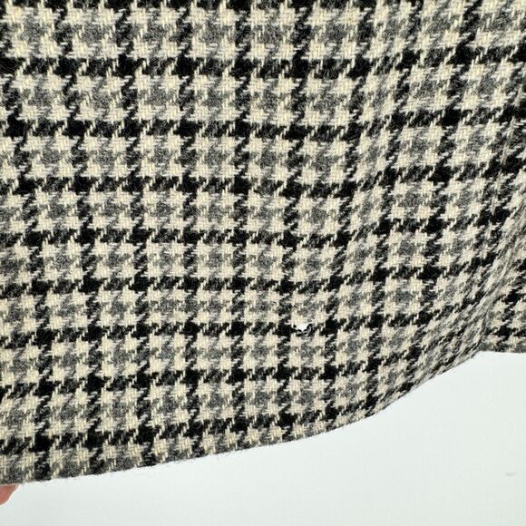 MICHAEL NOVARESE Vintage Beige Black Houndstooth 100% Wool Blazer Size 42R - Picture 12 of 12